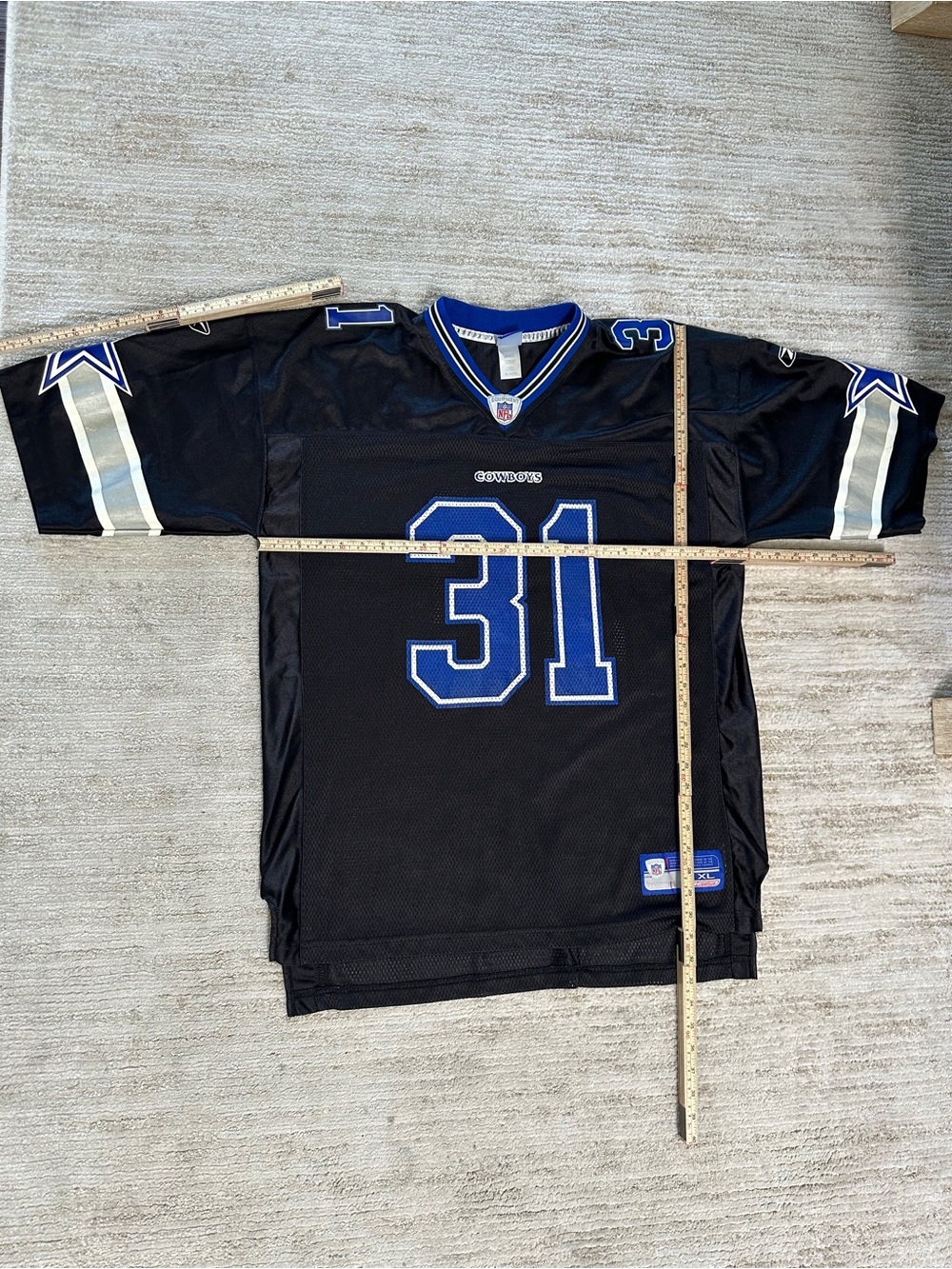 Dallas Cowboys Roy Williams #31 Reebok NFL Jersey Men’s XL Black - Picture 4 of 5